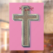 Bedrijfssticker Raam Roze Achtergrond Raamsticker (Vel 2)