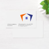 Bedrijfsstijl | Homepictogram | Onroerend goed Visitekaartje (Bureau)