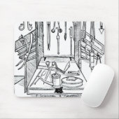 Bedrijfstabel en chirurgische instrumenten, van 'D Muismat (Met muis)