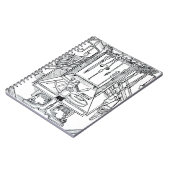 Bedrijfstabel en chirurgische instrumenten, van 'D Notitieboek (Linkerzijde)