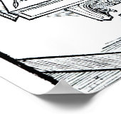 Bedrijfstabel en chirurgische instrumenten, van 'D Poster (Hoek)