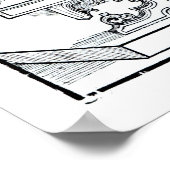 Bedrijfstabel en chirurgische instrumenten, van 'D Poster (Hoek)