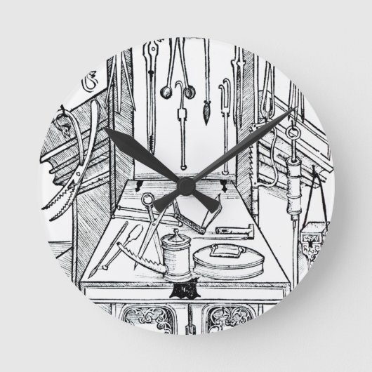 Bedrijfstabel en chirurgische instrumenten, van 'D Ronde Klok (Voorkant)