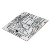 Bedrijfstabel en chirurgische instrumenten, van 'D Tegeltje (Zijkant)