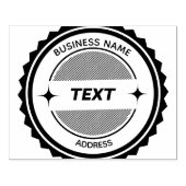 BEDRIJFSTAMP GEPERSONALISEERD RUBBERSTEMPEL (Afrduk)