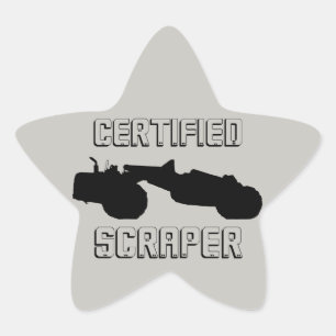 Bedrijfstechnicus-gecertificeerde Scraper-handbedi Ster Sticker