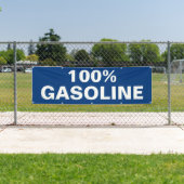 Bedrijfsterrein van gasstation buiten spandoek (Insitu)