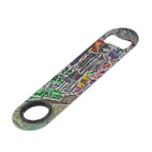 Bedrijfstijd van spaceman speed flessenopener (Achterkant Gekanteld)