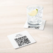 bedrijfsuitbreiding QR-code openen Kartonnen Onderzetters (Insitu)