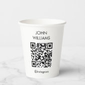  bedrijfsuitbreiding QR-code openen Papieren Bekers (Voorkant)
