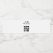 bedrijfsuitbreiding QR-code openen Waterfles Etiket (Enkel label)