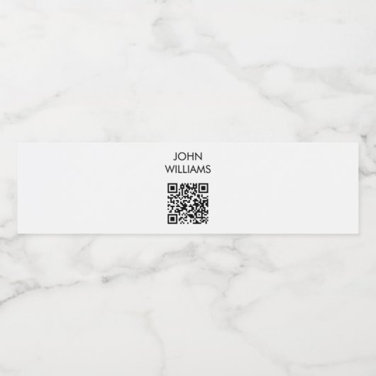  bedrijfsuitbreiding QR-code openen Waterfles Etiket (Enkel label)