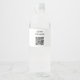  bedrijfsuitbreiding QR-code openen Waterfles Etiket