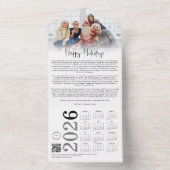 Bedrijfsupdate Logo Photo 2026 Calender Christmas All In One Uitnodiging (Binnen)