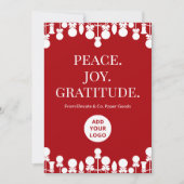 Bedrijfsvakantie Kaart | Aangepast bericht (Voorkant)