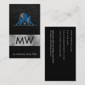 Bedrijfsvastgoed | leer visitekaartje (Voorkant / Achterkant)