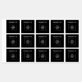 Bedrijfsvastgoed van Black Logo | goed Labels (Vel)