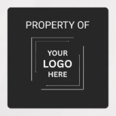 Bedrijfsvastgoed van Black Logo | goed Labels (Design 2)
