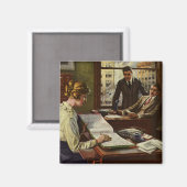  BedrijfsVergadering, Kantoor met Uitvoerende Magneet (Voorkant / Achterkant)