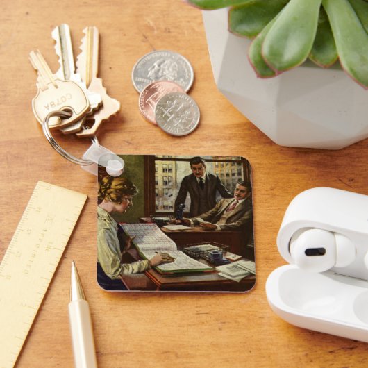  BedrijfsVergadering, Kantoor met Uitvoerende Sleutelhanger (Bureau)