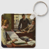  BedrijfsVergadering, Kantoor met Uitvoerende Sleutelhanger (Achterkant)