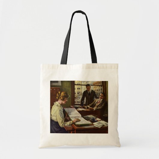 BedrijfsVergadering, Kantoor met Uitvoerende Tote Bag (Voorkant)