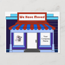 Bedrijfsverhuizing Adverteren het promoten van Bri Aankondigingskaart