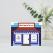 Bedrijfsverhuizing Adverteren het promoten van Bri Aankondigingskaart (Staand voorkant)