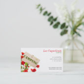 Bedrijfsvisitekaartje, kampeerterrein visitekaartje (Staand voorkant)