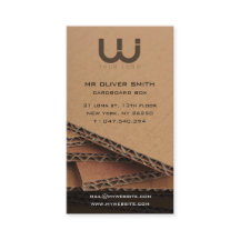 Bedrijfsvisitekaartje, kartonnen achtergrond