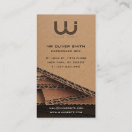 Bedrijfsvisitekaartje, kartonnen achtergrond visitekaartje