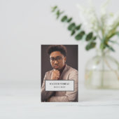 Bedrijfsvisitekaartje met foto visitekaartje (Staand voorkant)