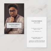 Bedrijfsvisitekaartje met foto visitekaartje (Voorkant / Achterkant)