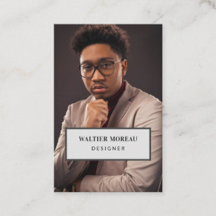 Bedrijfsvisitekaartje met foto visitekaartje