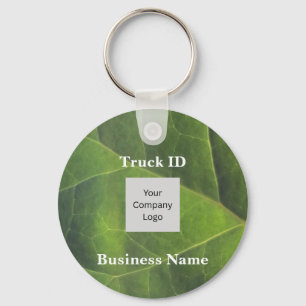 Bedrijfsvoertuig ID Green Leaf Werknemer Sleutelhanger