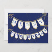 Bedrijfsvrolijke kersthanger met bogen notitiekaartje (Voorkant)