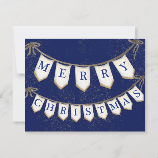 Bedrijfsvrolijke kersthanger met bogen notitiekaartje (Voorkant)