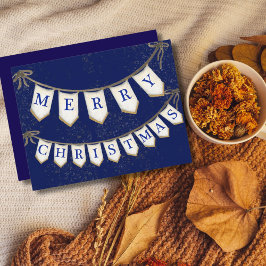 Bedrijfsvrolijke kersthanger met bogen notitiekaartje