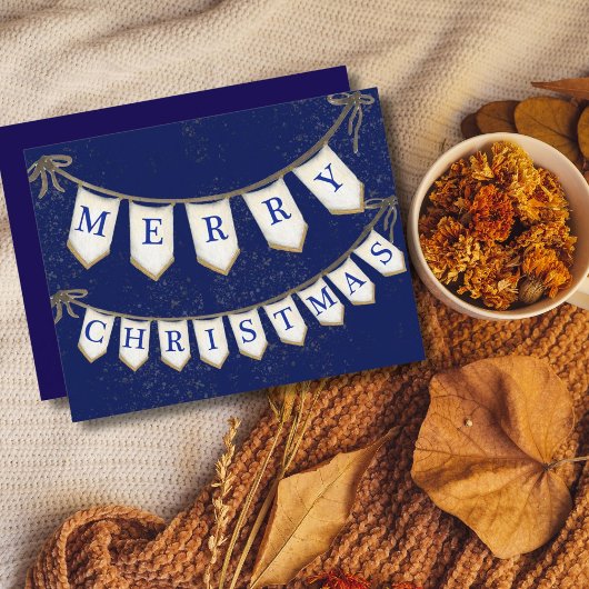 Bedrijfsvrolijke kersthanger met bogen notitiekaartje