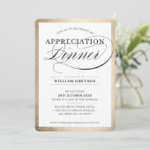 BEDRIJFSWAARDERING DINER modern zakengoud Kaart (Staand voorkant)