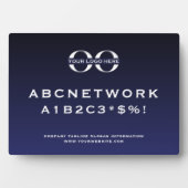 Bedrijfswachtwoord voor gastsysteem WiFi-code Fotoplaat (voorkant)