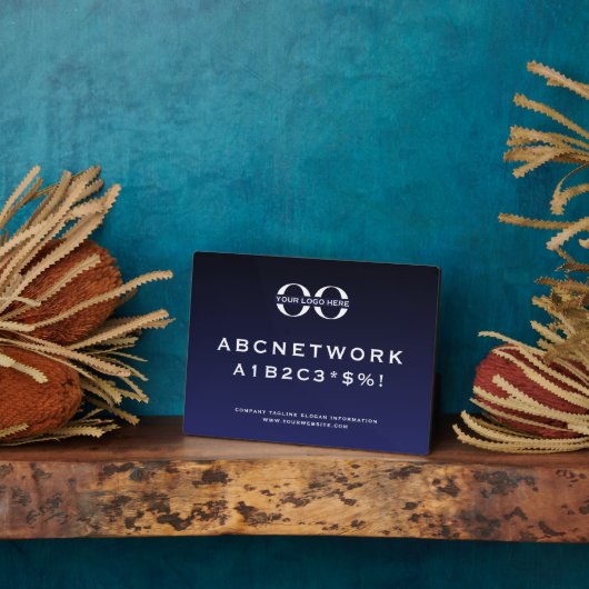 Bedrijfswachtwoord voor gastsysteem WiFi-code Fotoplaat (Zijkant)