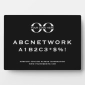 Bedrijfswachtwoord voor gastsysteem WiFi-code Fotoplaat (voorkant)