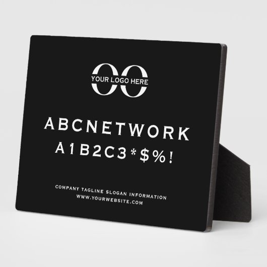 Bedrijfswachtwoord voor gastsysteem WiFi-code Fotoplaat (Zijkant)