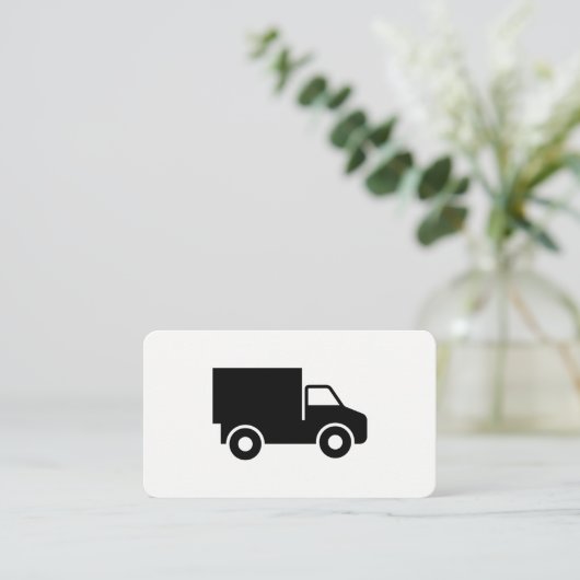 bedrijfswagen visitekaartje (Staand voorkant)