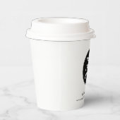 Bedrijfswebsite Custom Business Logo Minimalist Papieren Bekers (Rechts)