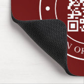 Bedrijfswebsite - QR Code Red - promotie Muismat (Hoek)