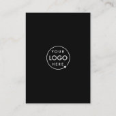 Bedrijfswebsite | QR-code Scan me Modern Black Visitekaartje (Achterkant)