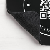 Bedrijfswebsite - QR-code zwart - promotie Muismat (Hoek)