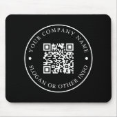 Bedrijfswebsite - QR-code zwart - promotie Muismat (Voorkant)